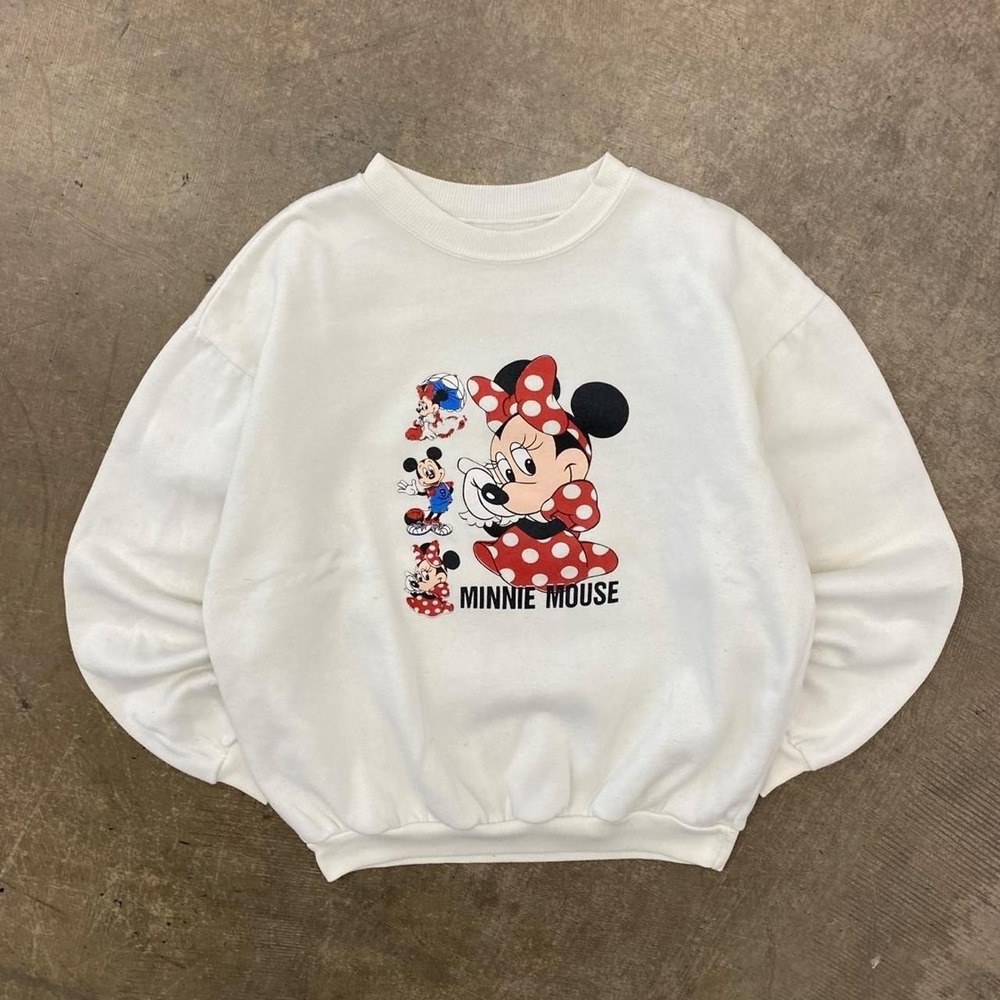 Vintage Disney Minnie Mouse 90s Sweatshirt Crewneck Medium